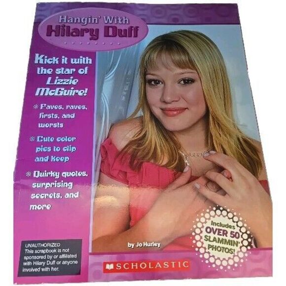 Y2K Hangin' with Hilary Duff Scholastic Book  48 Page Paperback, Lizzy Maguire - Picture 1 of 3